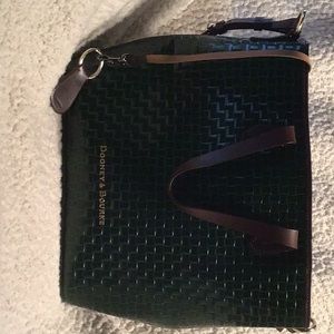 Vintage Dooney and Bourke Shamrock green shoulder satchel bag